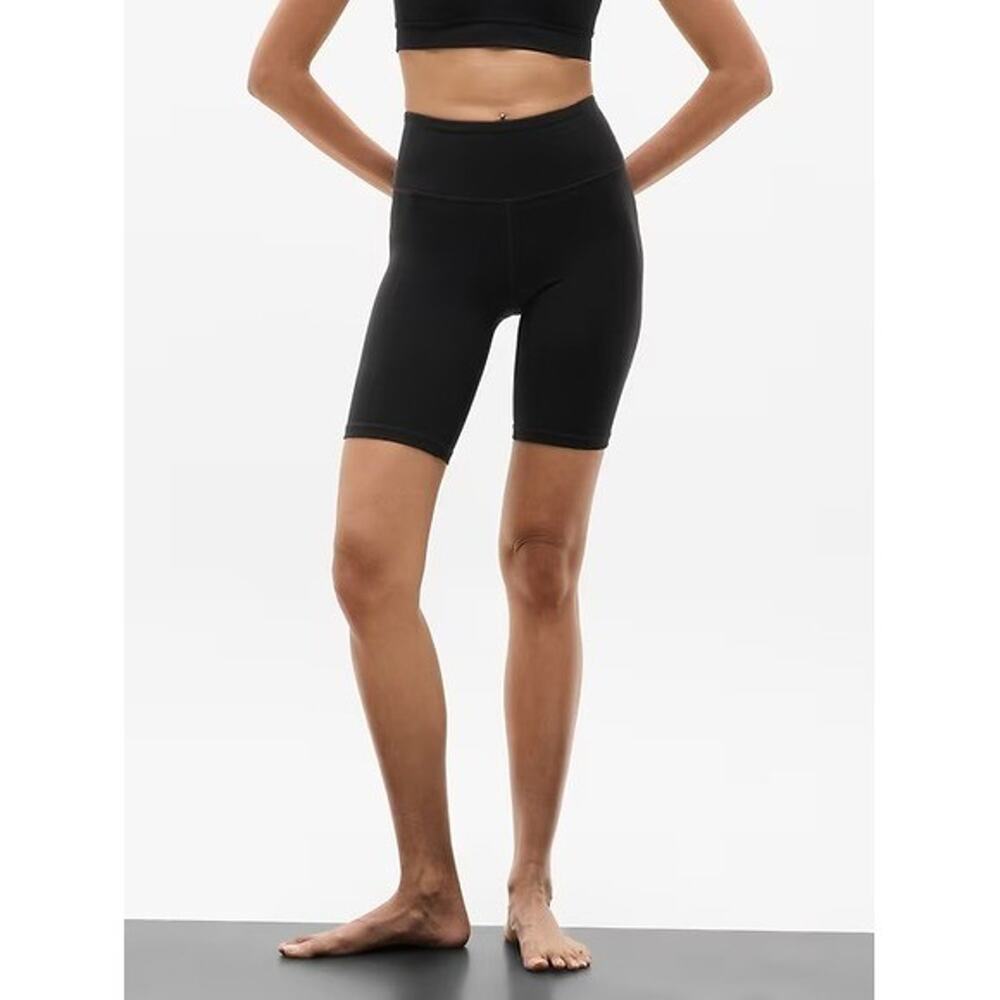 Athleta Elation Ultra High‎ Rise 7" Short Black Size XS NWT